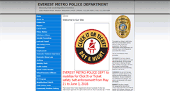 Desktop Screenshot of everestmetropolice.org